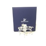 Boxed Swarovski Foals figurine, postage cat D no s