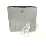 Swarovski Silver Crystal Cheetah, postage cat D no