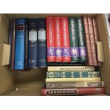 A collection of Folio Society books on the history