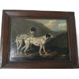 A framed 19th century oil painting on canvas study