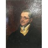 An Early 19th century oil painting on canvas portr
