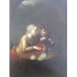 A late 18th Century oil painting on canvas two you