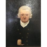 A late 18th century oil painting on canvas unframe