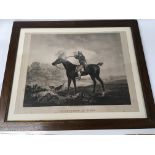A pair of framed 19th century black and white prin