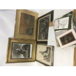 A collection of framed 18th and 19th century print