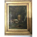 Two framed early 19th century oil paintings on can
