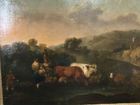 A late 18th or early 19th century oil paintings on