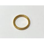 A heavy 22ct gold wedding band, 6.1g (size N), (A)