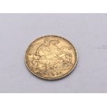 An Edwardian half Sovereign dated 1902