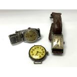 3 vintage gents watches, (Cat A).