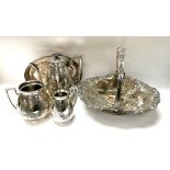 A good mixed lot of silver plated items to include