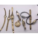 A collection of ladies watches mixed design and ma