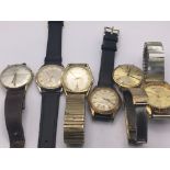 A collection of six Gents vintage watches (6)