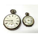 A cased hallmarked silver pocket watch together wi