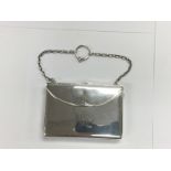 A silver combination coin purse and card case, Bir