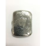 A late Victorian silver cigarette case by Charles