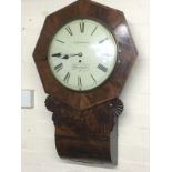 A single fusee wall clock by R Haworth of Liverpoo