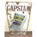 Capstan navy cut cigarettes enamel sign, dimension