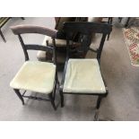 An early Victorian occasional chair and one other
