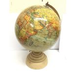 A 10 inch terrestrial globe , 36cm tall.postage ca