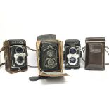 Two cased Yashica- Mat Copal- MXV cameras and a ca