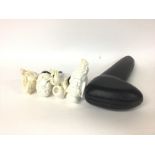 Modern Meerschaum pipes, a cased Meerscham pipe an