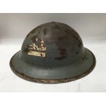 WW2 British Naval MKII Helmet Dated 1939. Maker: F