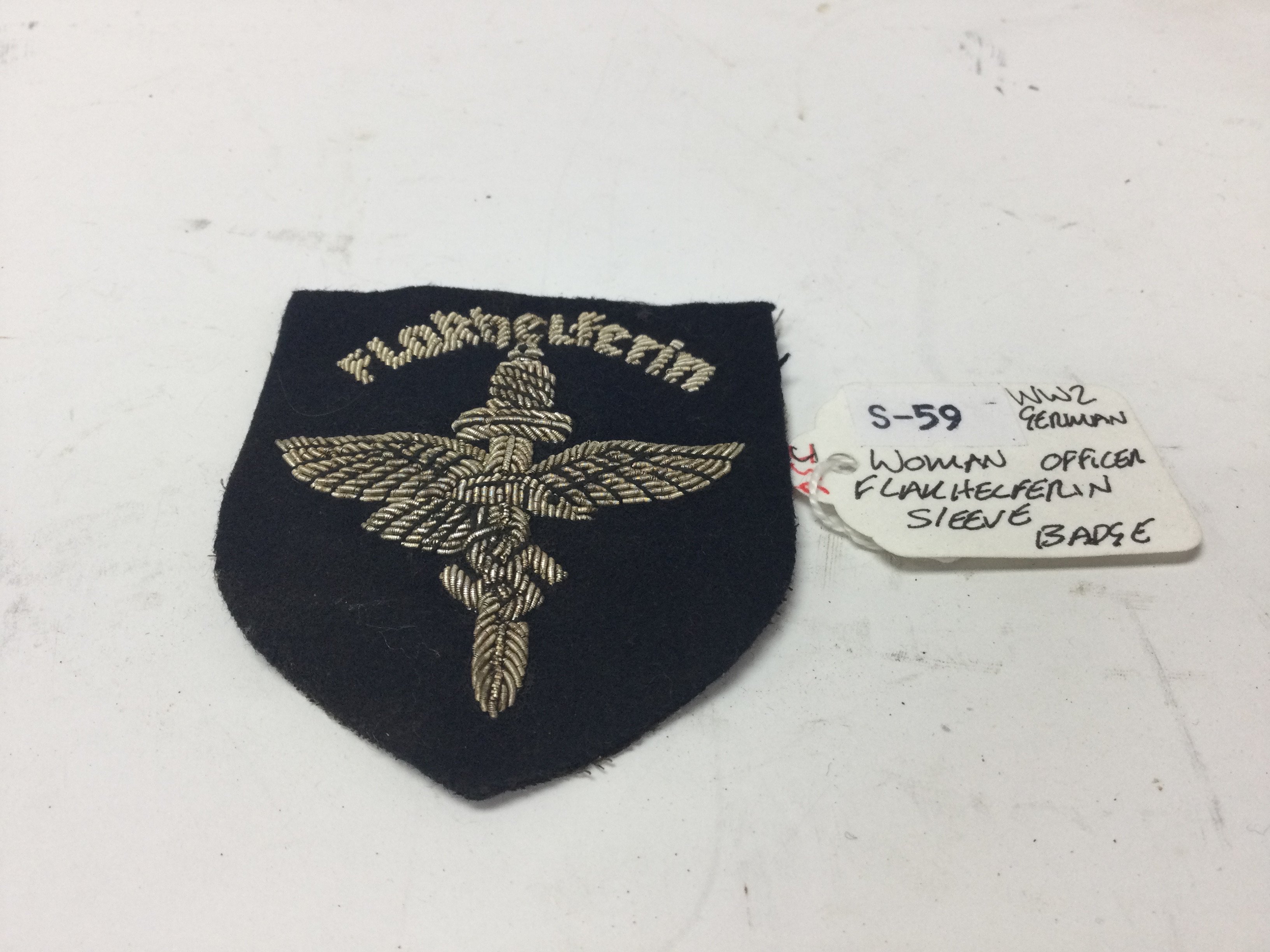 WW2 German Woman Officer Flakhelferin Sleeve Badge