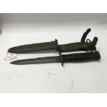 WW2 US 1943 M3 Fighting Knife with M8A1 Scabbard.