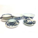A small collection of Chinese blue and white ceram