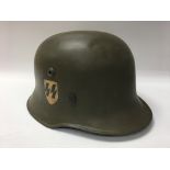 3rd Reich Waffen SS M34 Edelshalk Helmet with hand