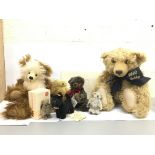 A collection of bears including Steiff 2002 Teddy,