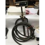 WW2 British Home Front A.R.P Stirrup Pump and Hose