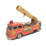 Japanese tin plate American style fire engine, pos