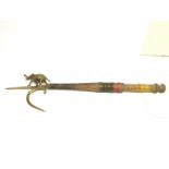 Indian Ankush Elephant poking stick with a brass t