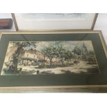 A framed watercolour a 20th century view of The Fl