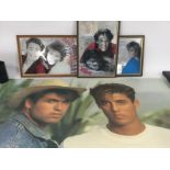 A collection of Wham! and George Michael posters a