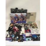 A collection of Robbie Williams memorabilia compri