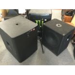 An Electro Voive ELX118P powered subwoofer and pad