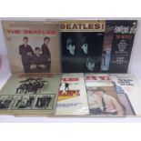 Seven US pressings of Beatles LPs including 'Meet