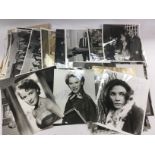 A collection of black and white vintage movie stil