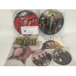 A collection of picture discs by various artists i