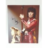 A signed photographic print of Bill Wyman, approx