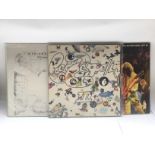 Three Led Zeppelin LPs comprising a first UK press