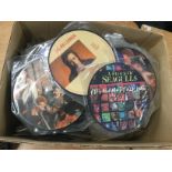 A collection of 7inch picture discs by various 198