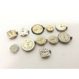 A collection of watch movements to include Tudor a