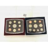 Royal Mint United Kingdom proof coin collection 2001 and 2002