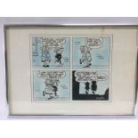 A framed trial guide sketched cartoon of Andy Capp