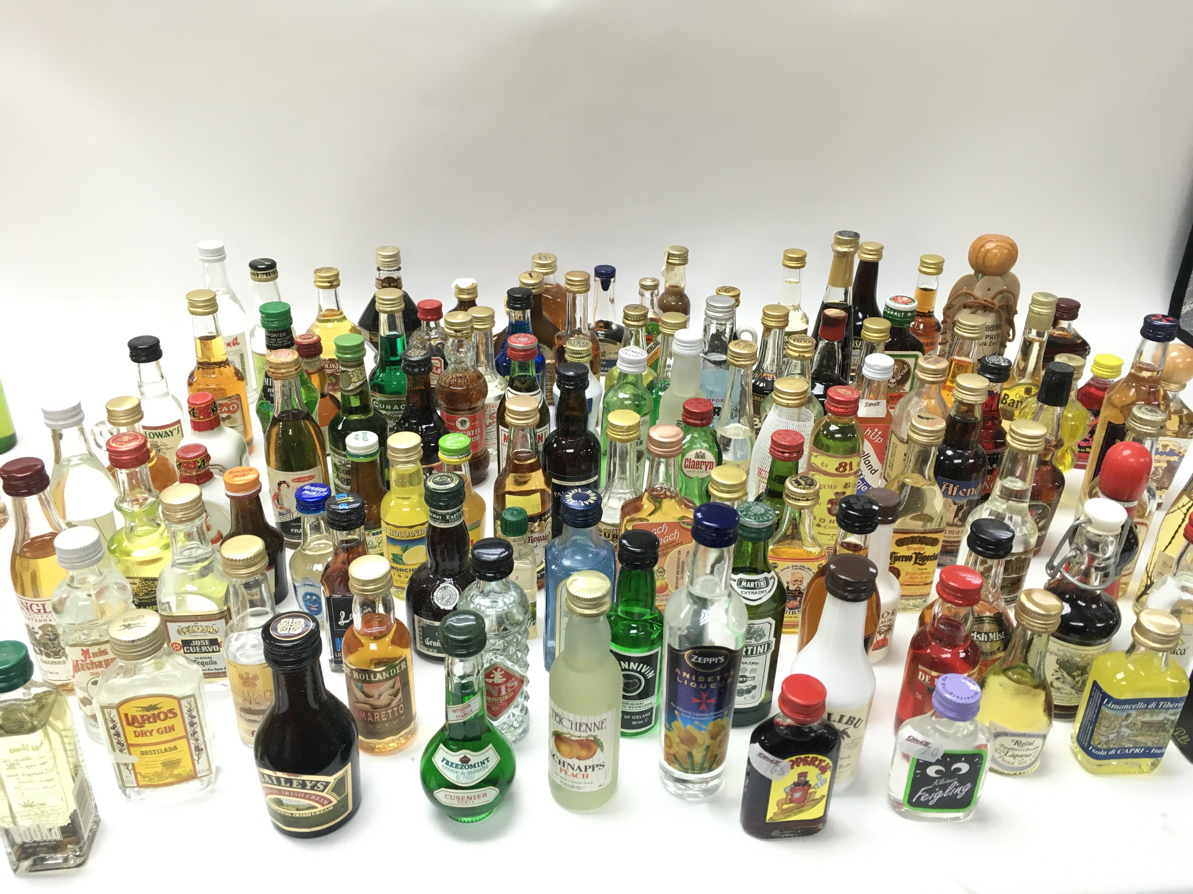 A Collection of assorted alcohol miniatures includ