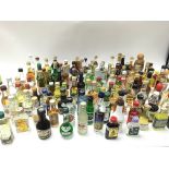 A Collection of assorted alcohol miniatures includ